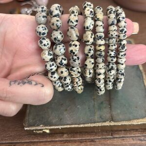 Dalmatian 7 different size bracelets